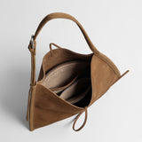 Leather Drawstring Tote Bag – Large Capacity Adjustable Shoulder Bag
