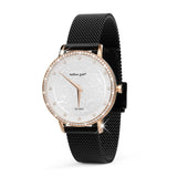 Bullion Gold Bullion Gold Elite Watch Embellished with Rhinestone - Rose Gold and White