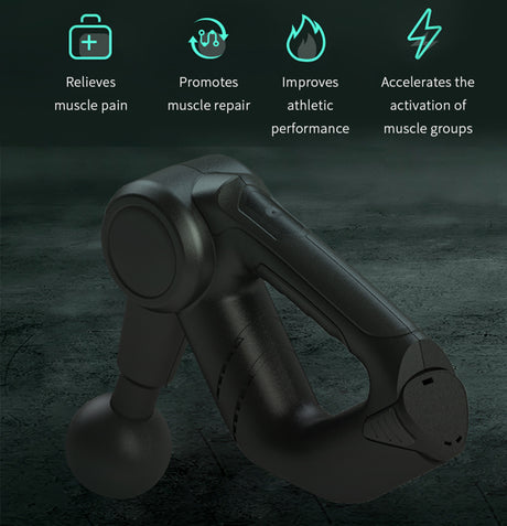 Fitsmart PRO Black Vibration Therapy Massage Device