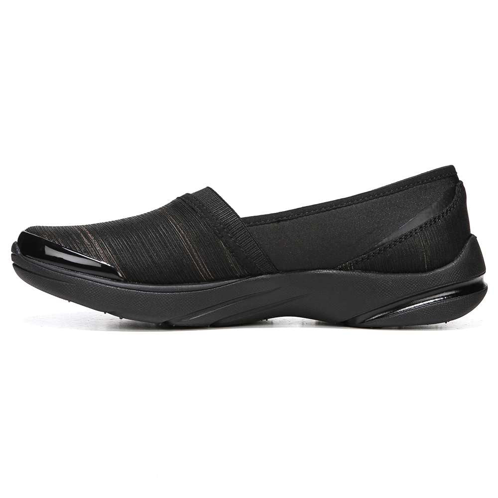 Bzees Lollipop Slip-On Casual Sneaker - Black Shimmer