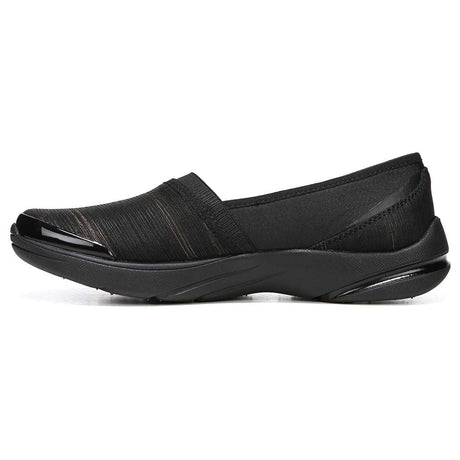 Bzees Lollipop Slip-On Casual Sneaker - Black Shimmer