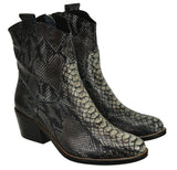Bosccolo Womenscowgirl Boots - Grey Python