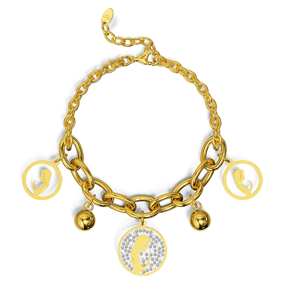 Bullion Gold Vesta Charm Bracelet
