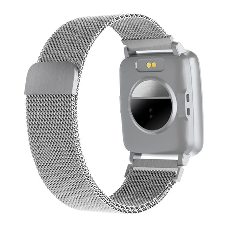 TODO Bluetooth Smart Watch Temperature Monitor Heart Rate Blood Pressure - Metal Silver
