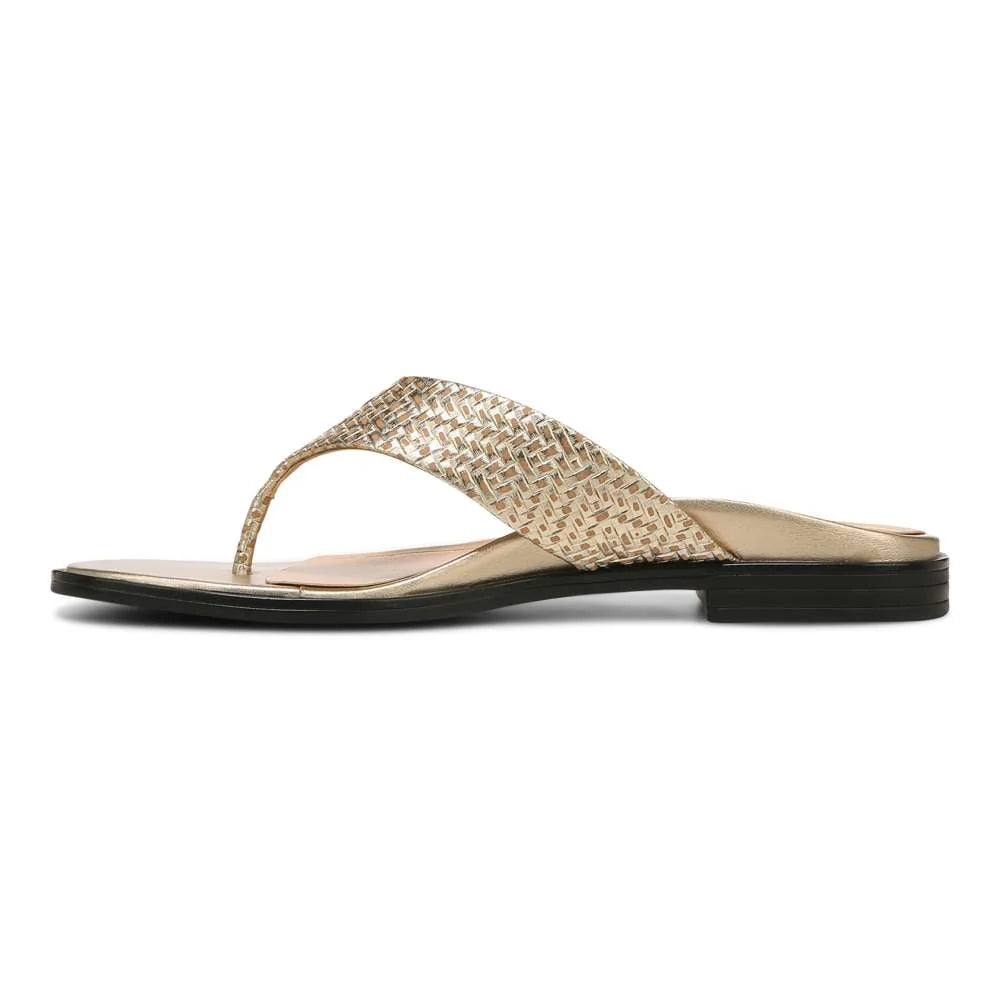 Vionic Agave Toe Post Sandal - Gold