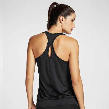 Active Racerback Comfort Fit Sports Tank Top - Black