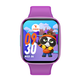 Bluetooth Kids Smart Watch 1.69" Screen Children Monitor Temperature Heart Rate Sleep BLE 5.0 - Purple
