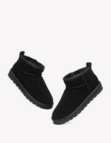 Julia Cow Suede Boots in Black
