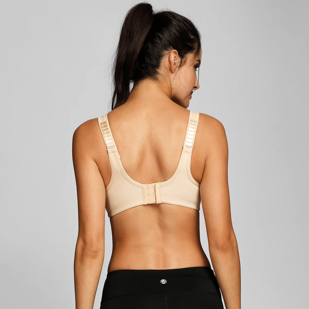 Large Bust Support Hight Impact Running Bra - Nude