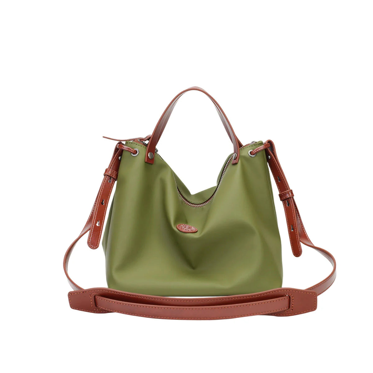 BAMEI Cordura Ballistic Nylon Slouchy Tote Bag - Avocado
