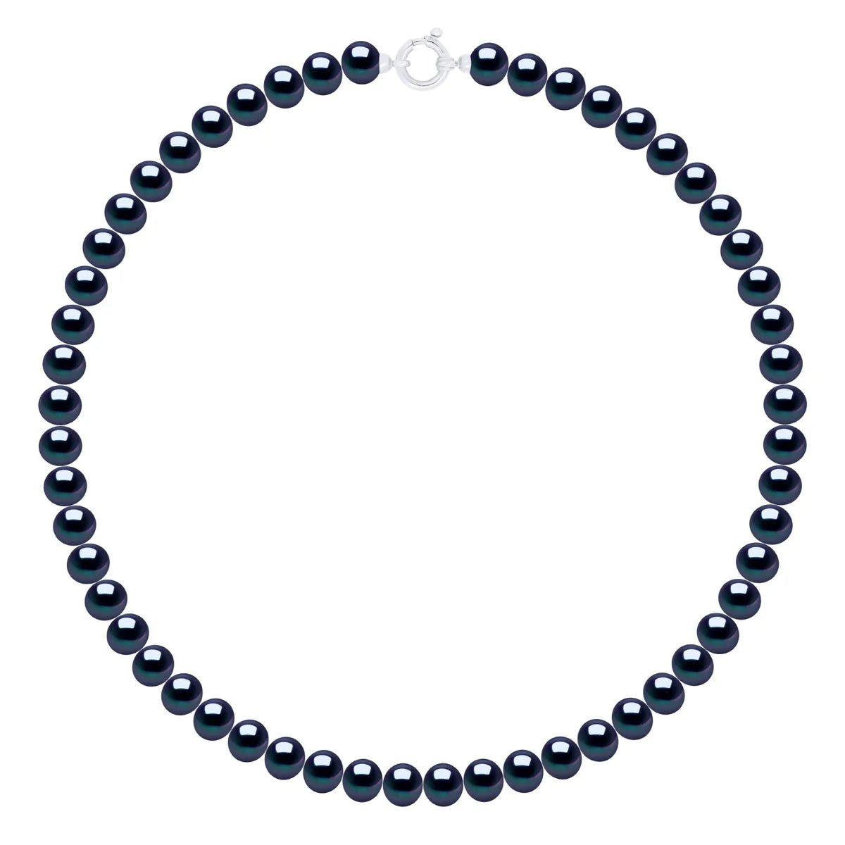 Necklace Prestige Semi-Round Freshwater Pearl Black