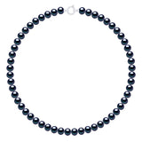 Necklace Prestige Semi-Round Freshwater Pearl Black