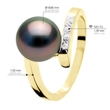 Ring Jewelry Diamond 0,04 Cts (4 X 0,01 Cts - Longueur 18 cm