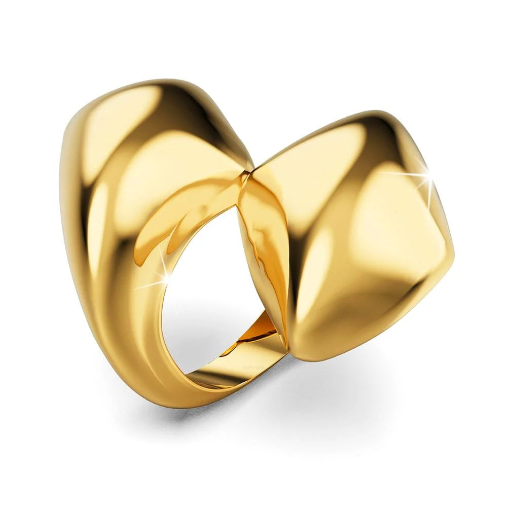 Bullion Gold Collided Ring in Gold