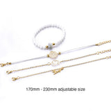 Bohemian 4-Piece Charm Bead Bracelet Set