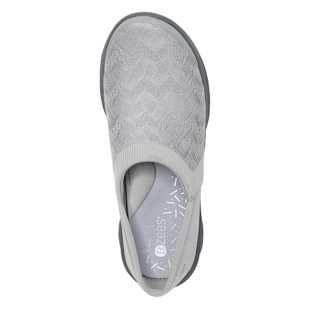 Bzees Gia Slip-On Casual Sneaker - Grey Knit