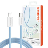 REDEFINE Type-C to Type-C USB Charging Data Sync Charge Cable 60W 1.5m - Blue