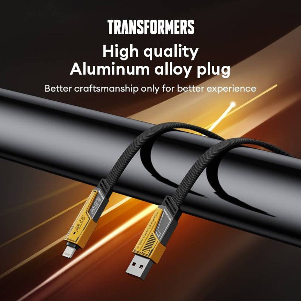Transformers 4 in 1 65W Fast Charge 65W Data Cable USB Type-C