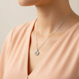 Krystal Couture Heart In Heart Necklace Embellished with SWAROVSKI Crystals