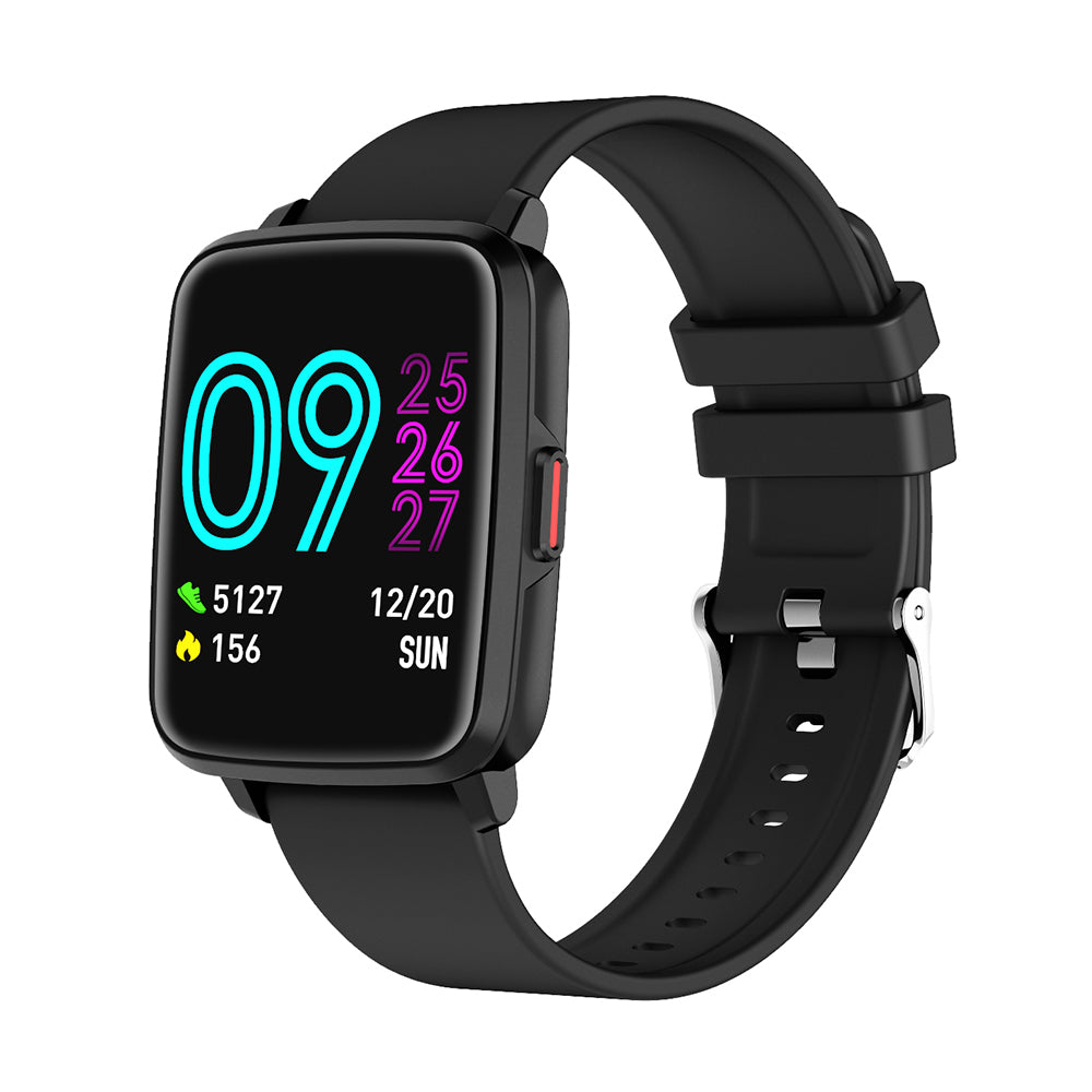 Bluetooth Smart Watch Temperature Monitor Thermometer Heart Rate Blood Pressure - Black
