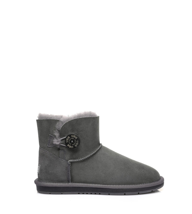 Australian Shepherd UGG Mini button - Grey