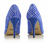 Bosccolo Womens Spike Heels Milti 2169 - Blue/White