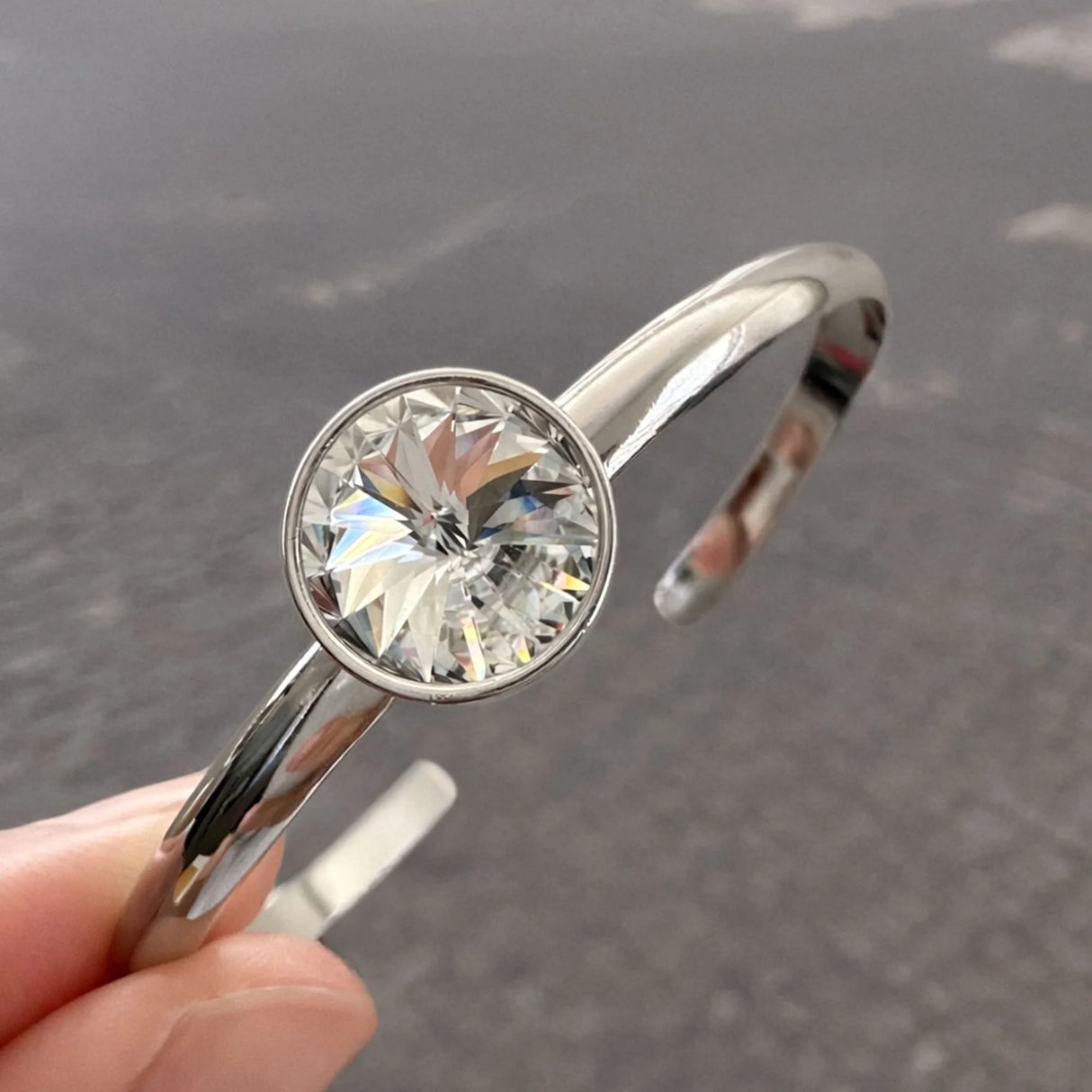 Krystal Couture Blair Bangle Embellished with Swarovski Crystals