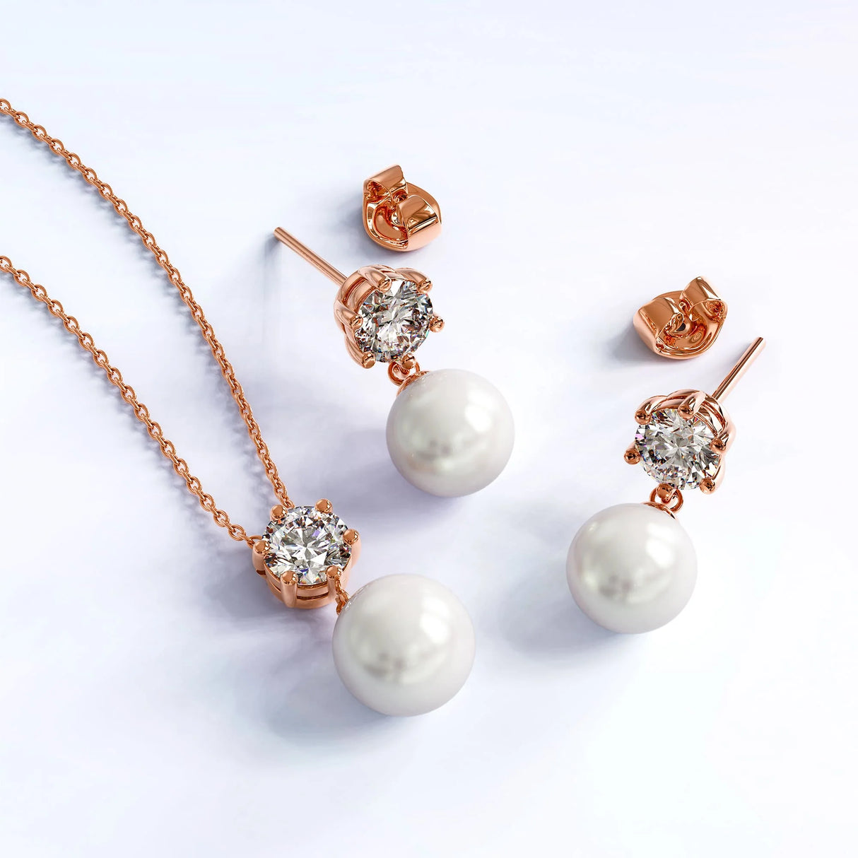 Krystal Couture Margaux Necklace Embellished with SWAROVSKI Crystal Pearls and  SWAROVSKI Crystals