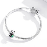 Solid 925 Sterling Silver Baby Panda Pandora Inspired Charm