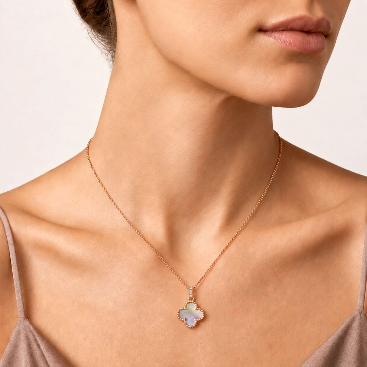 Krystal Couture Rose Gold Milkyway Necklace Embellished with SWAROVSKI Crystals