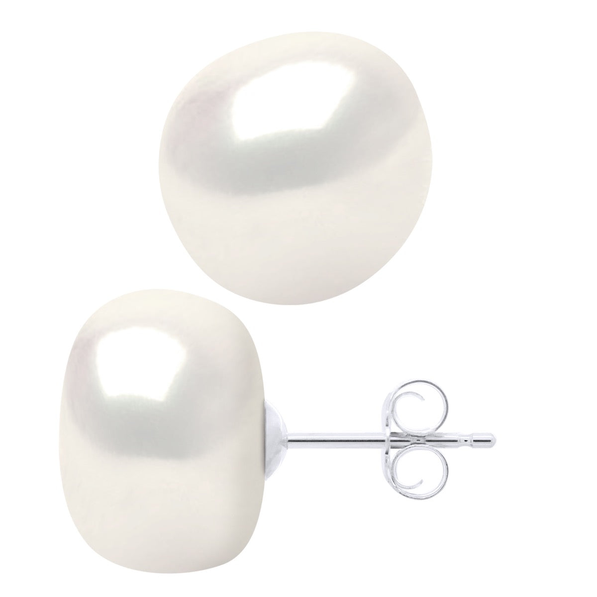 Earrings White Gold - Natural White