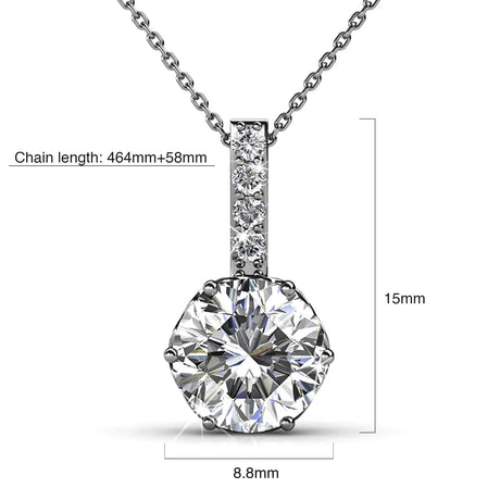 Krystal Couture Opium Pendant Necklace Embellished with SWAROVSKI Crystals