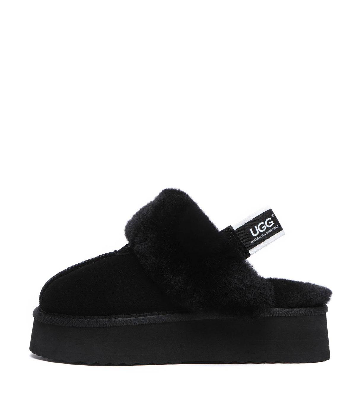 Australian Shepherd UGG Waffle Platform - Black
