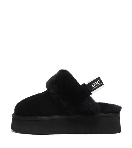 Australian Shepherd UGG Waffle Platform - Black