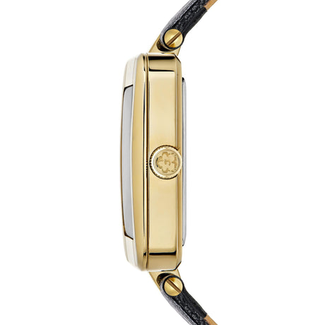 Ted Baker Womens Mayse Gold Black Vegan Leather
