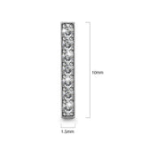 Krystal Couture Twinkling Bar Stud Earrings