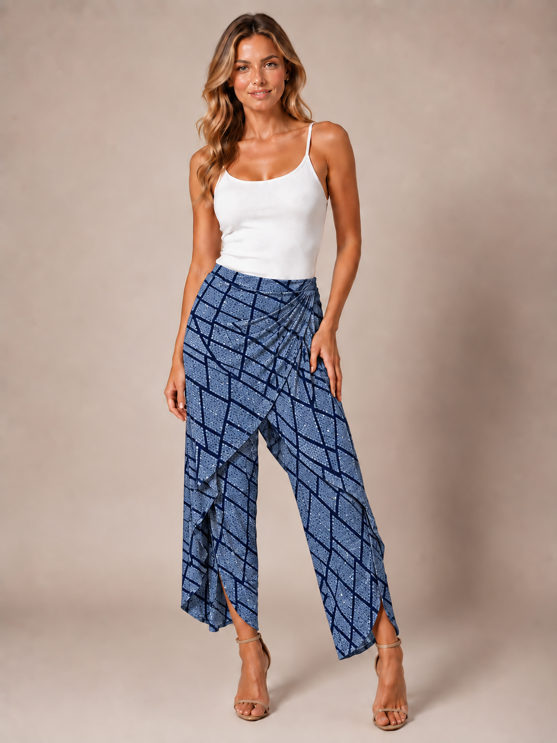 Worship Women's Harem Pant - NavyPrint