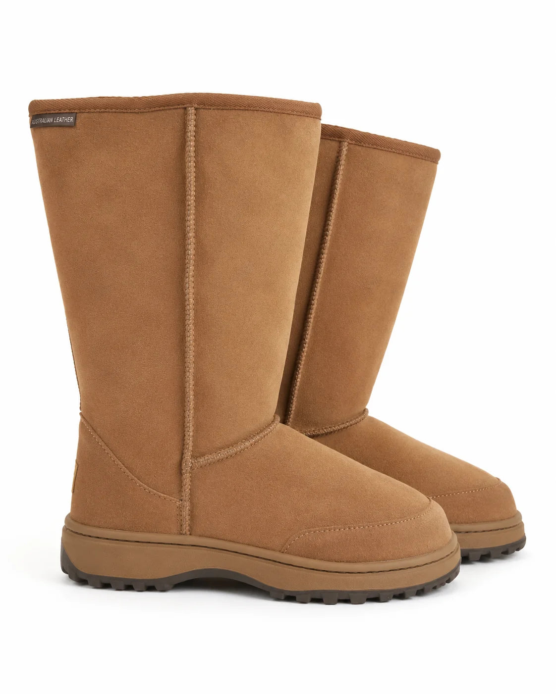 Australian Leather Ugg Classic Long Rubber Sole - Chestnut - AU4