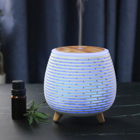 TODO 100Ml Humidifier Aromatherapy Diffuser 7 Colour Led Ultrasonic Mist - White
