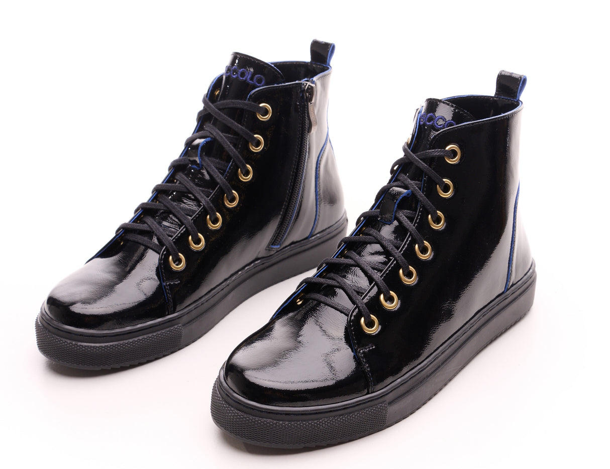 Bosccolo Womens Sneakers - Black+Blue