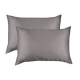 MULBERRY SILK PILLOW CASE TWIN PACK - SIZE: 51X76CM - CHARCOAL