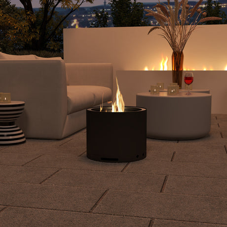 Havana Noke Smokeless Fire Pit Stainless Steel Portable Black