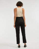 Amelius Azure Linen Pant - Black