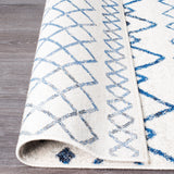 Oasis 453 White Blue Rug