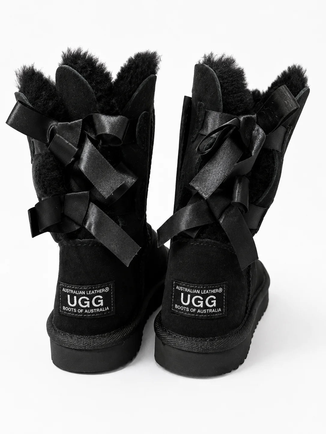 Australian Leather Ugg Classic Short Ribbon - Black - AU5