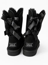 Australian Leather Ugg Classic Short Ribbon - Black - AU4