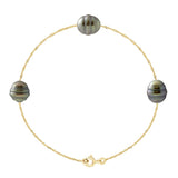Bracelet Tahitian Pearl Yellow Gold