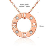 Bullion Gold Roman Numeral Necklace