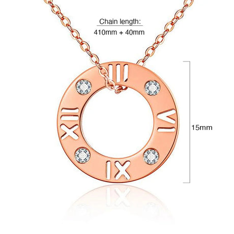 Bullion Gold Roman Numeral Necklace