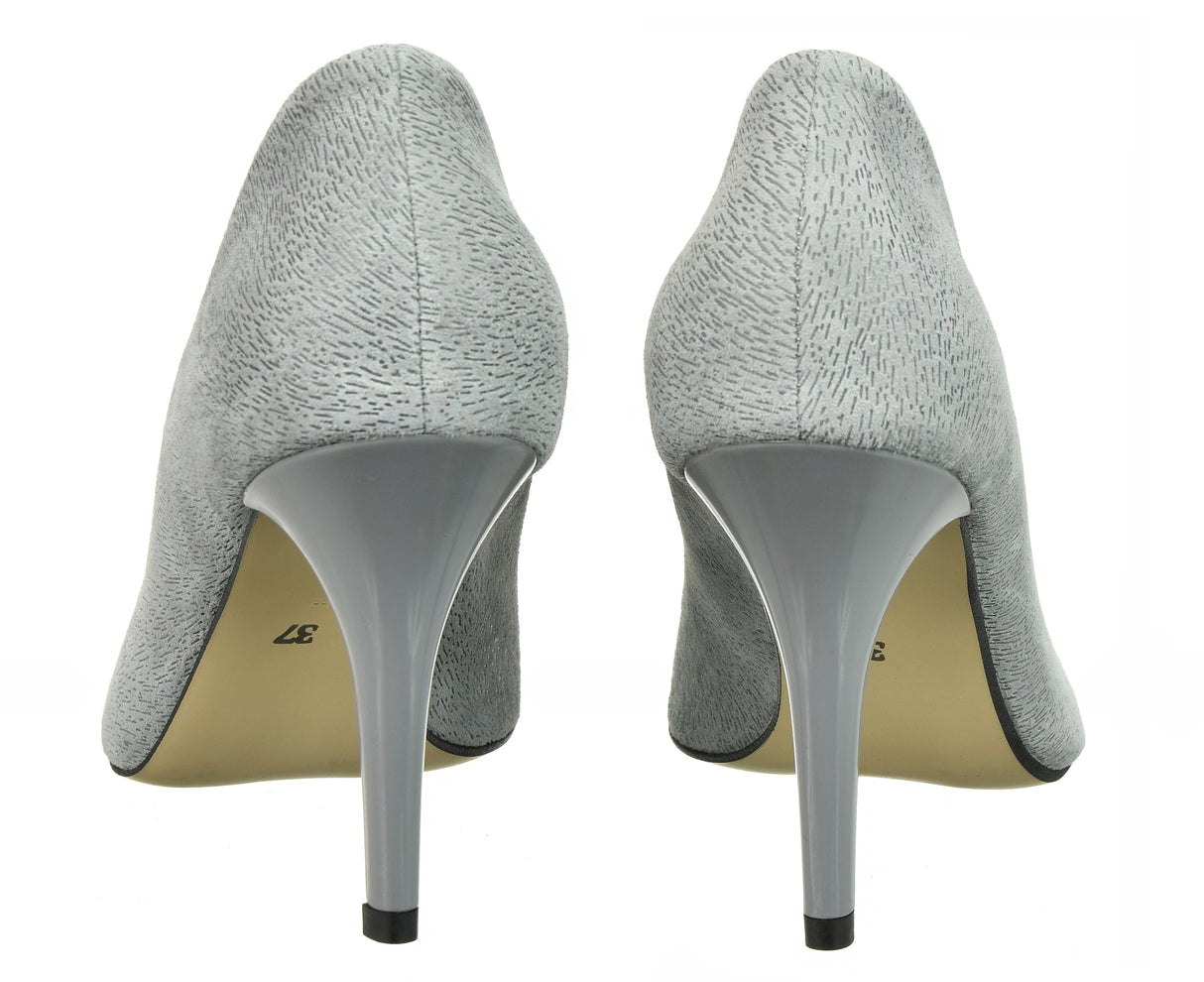 Bosccolo Womens Spike Heels Elite 2169 - Plain Grey